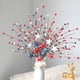 thumbnail image 4 of Decoraciones para El Día de La Independencia, Decoraciones para La Fiesta Del Cuatro de Julio, Ramitas y Bayas Simuladas Rojas, Blancas y Azules, 4 of 6