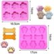 thumbnail image 2 of Dog Paw Silicone Mold, Cat Paw Mold, Set Of 4 Creative For Biscuit Bone Silicone, 2 of 5