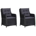 thumbnail image 4 of vidaXL 3 Piece Garden Dining Set Black, 4 of 5