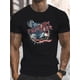 thumbnail image 1 of Camiseta patriótica "Viaje a la Libertad 1776" para hombre: gráfico de bandera vintage con diseño "Tierra de la Libertad", cuello redondo clásico, ropa informal, ropa festiva, 1 of 6