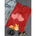 thumbnail image 3 of Corgi Flying W Balloons T-Shirt Women -Image by Shutterstock, Female Small, 3 of 4