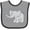 Heather and Black, variant on Inktastic Cute Elephant Boys or Girls Baby Bib