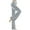 Gray, variant on Women's Plus Size Velvet Flare Leg Yoga Pants with Drawstring Waist, Elegant Draping Casual Trousers Comfortable Solid Color Lounge Pants S-3XL