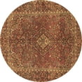 thumbnail image 1 of Ahgly Company Indoor Round Persian Brown Traditional Area Rugs, 4' Round, 1 of 4