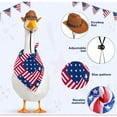 thumbnail image 2 of 4th of July Goose Outfit Independence Day Porch Goose Outfits Patriotic Porch Goose Clothes for 17/23" High Porch Goose American Flag Goose Costume for Outdoor Goose Statue Garden Yard Holiday Decor, 2 of 6