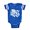 Royal Blue, variant on CafePress - Gothic Skull Initial W - Cute Infant Baby Football Bodysuit