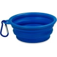thumbnail image 2 of Portable Collapsible Dog Bowl for Water or Food Great Pet Travel Bowl in Multiple Sizes (Standard - 12oz, Blue), 2 of 4