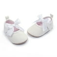 thumbnail image 3 of Yoyauz Baby Girl Mary Jane Shoes Anti Slip Rubber Sole Ballet Slippers Princess Dress Wedding Shoes Newborn Kids Shoes Toddler Shoes（0-12 Month）, 3 of 11