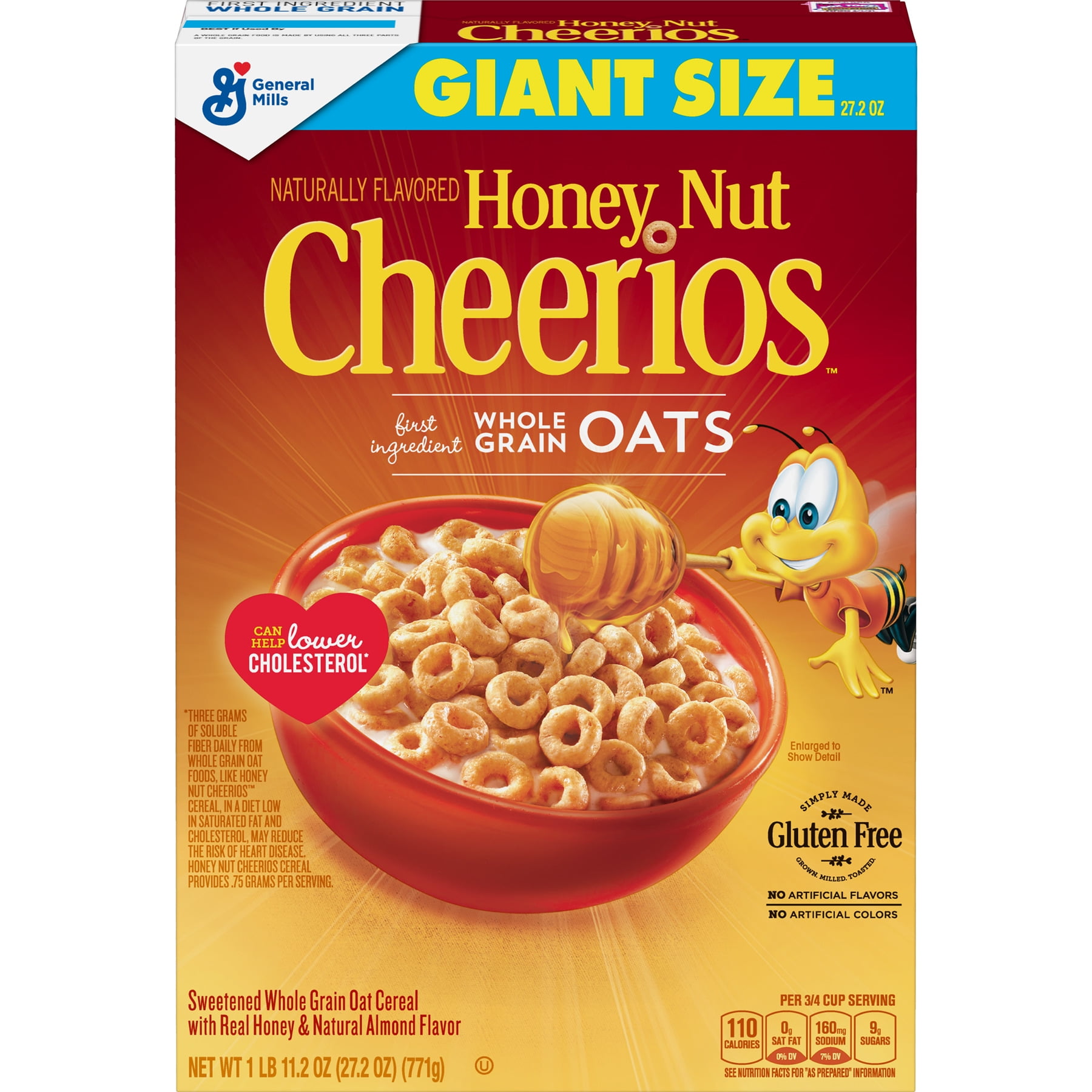 Honey Nut Cheerios Gluten Free Cereal 27 2 Oz Box Walmart Honey Nut Cheerios Gluten Free Cereal 27 2 Oz Box Walmart
