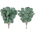 thumbnail image 3 of Gwong Decoración hogareña 10pcs / set Green Artificial Eucalyptus hoja de las plantas de la guirnalda para la decoración navideña Gwong 21052658, 3 of 6
