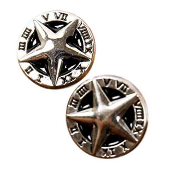 Supernatural Anti-Possession Symbol 3/8" Tall Metal Pin Set Of 2