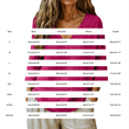 thumbnail image 4 of Hemp Shirt, Womens Linen Tops 3/4 Sleeve V-Neck Linen Cotton Tunic Blouse, Casual Peasant Shirts Lightweight Airy Beach Vacation Tees Loose Flowy Shirts for Outdoor Holiday Trips,Hot Pink, 4 of 9