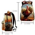 thumbnail image 2 of Lightweight Backpack Thanksgiving Turkey School Bag Travel Laptop Daypack for Men Women Casual Rucksack, 2 of 6