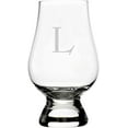 thumbnail image 1 of Celtic Etched Monogram Glencairn Crystal Whisky Glass Letter L, 1 of 2