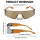 thumbnail image 4 of Gafas de Sol FEISEDY Sin Montura Y2K Futuristas Envolventes B2927, 4 of 7