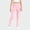 Pink, variant on BXJX Girls Leggings Size 5 T, Fleece‑Lined Warm Elastic Waist Soft Yoga Pants Black