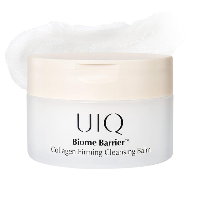 Bálsamo limpiador de colágeno reafirmante UIQ Biome Barrier | Desmaquillante higiénico de un solo paso | Textura de sorbete no grasosa | Calmante suave para todo tipo de piel | Limpiador Oliveyoung n.
