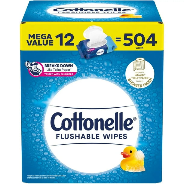 Cottonelle Flushable Wipes, 1 Flushable Wipe Brand, AlcoholFree