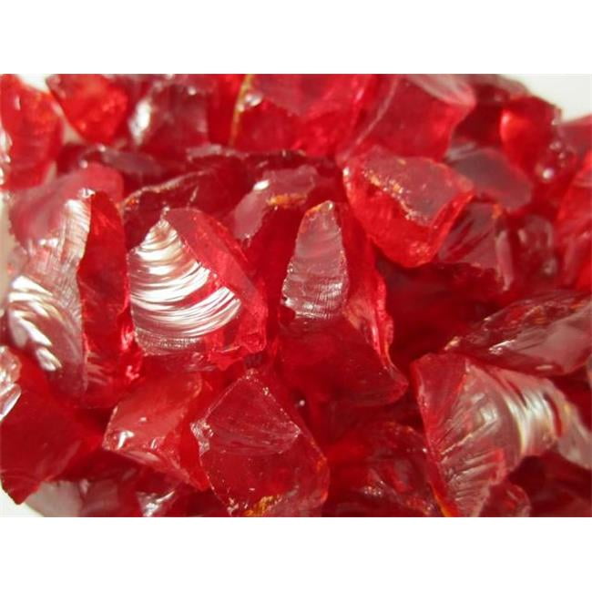 Dragon Fire Glass DFG10L010S 10 LB Red Fire Glass Small Walmart Canada