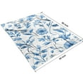 thumbnail image 4 of Blue Pioneer Flower Blanket,Comfortable Soft Flannel Throw Blanket,All Season,Warm Lightweight Blankets for Sofa Bed Couch Living Room Chair,60"x80"(150x200cm), 4 of 4
