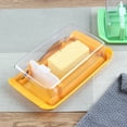 thumbnail image 4 of Ludlz Butter Storage Box with Lid Cutter Spoon Food Grade Freshness-keeping Refrigerator Cheese Food Container Holder Kitchen Supplies, 4 of 8