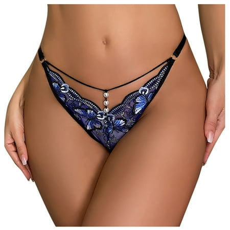 

EHTMSAK Women s Low Rise G String Thong Underwear Soft Panties Purple S