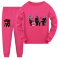thumbnail image 1 of Pijamas para niños, Conjunto de pijama de Halloween para niños, ropa de dormir para el baño Skibidi, Pijamas para niñas pequeñas, Pijamas de Navidad para primavera y otoño, 1 of 4
