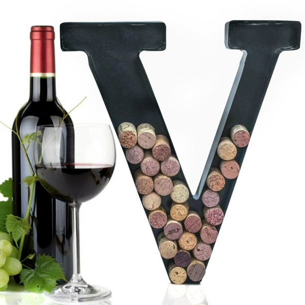 Metal Letter Wine Cork Savers Monogram W Free Wall Mount Kit A Z V Com - Wall Mounted Wine Cork Holder Metal Letter Wine Cork Savers Monogram W Free Wall Mount Kit A Z V Com - Wall Mounted Wine Cork Holder