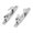 Style2, variant on Left and Right Skene Chocks Pair, 316 Stainless Steel Marine Deck Rope Guide Hardware with Polished Mounting Base