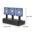 thumbnail image 2 of WHAMVOX 3Pcs Auto Resetting Toy Target Stand Multi PP for Arrows Practice in Courtyard and Lawn 5.3*3.5*2.8in, 2 of 8