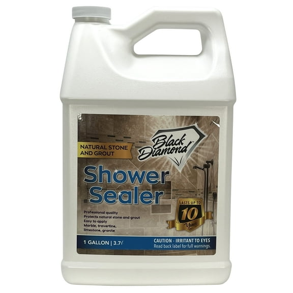 Natural Stone and Grout Penetrating Shower Sealer. Marble, Granite Travertine, Limestone. Protects the Surface from Damage and Build-up for up to Ten Years! (1 Gallon)
