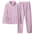 thumbnail image 7 of HBYJLZYG Womens Pajama Sets 2 Piece, Women's Keep Warm Plush Thickened Pajama Zipper Pockets Jackets Pants Homeweat Set, 7 of 7