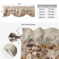 thumbnail image 5 of Mushroom Tie Up Valance Curtains for Windows, Kitchen Curtains Window Shades, Farmhouse Summer Botanical Floral Rustic Light Filtering Roman Curtain Valances for Bedroom/Bathroom/Cafe 42"x12", 5 of 9