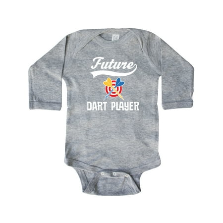 

Inktastic Future Dart Player Gift Baby Boy or Baby Girl Long Sleeve Bodysuit