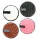 thumbnail image 3 of Almohadillas de maquillaje redondas de maquillaje, tamaña apropiado reutilizable 4 pianas de 12 piezas doble doble limpieza de maquillaje de maquillaje redondo amigable para la piel, 3 of 8
