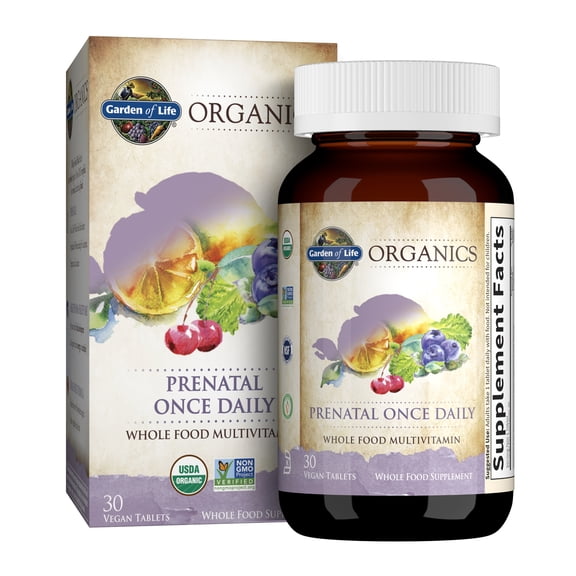 Garden of Life Organics Prenatal Once Daily, 30 Tablets