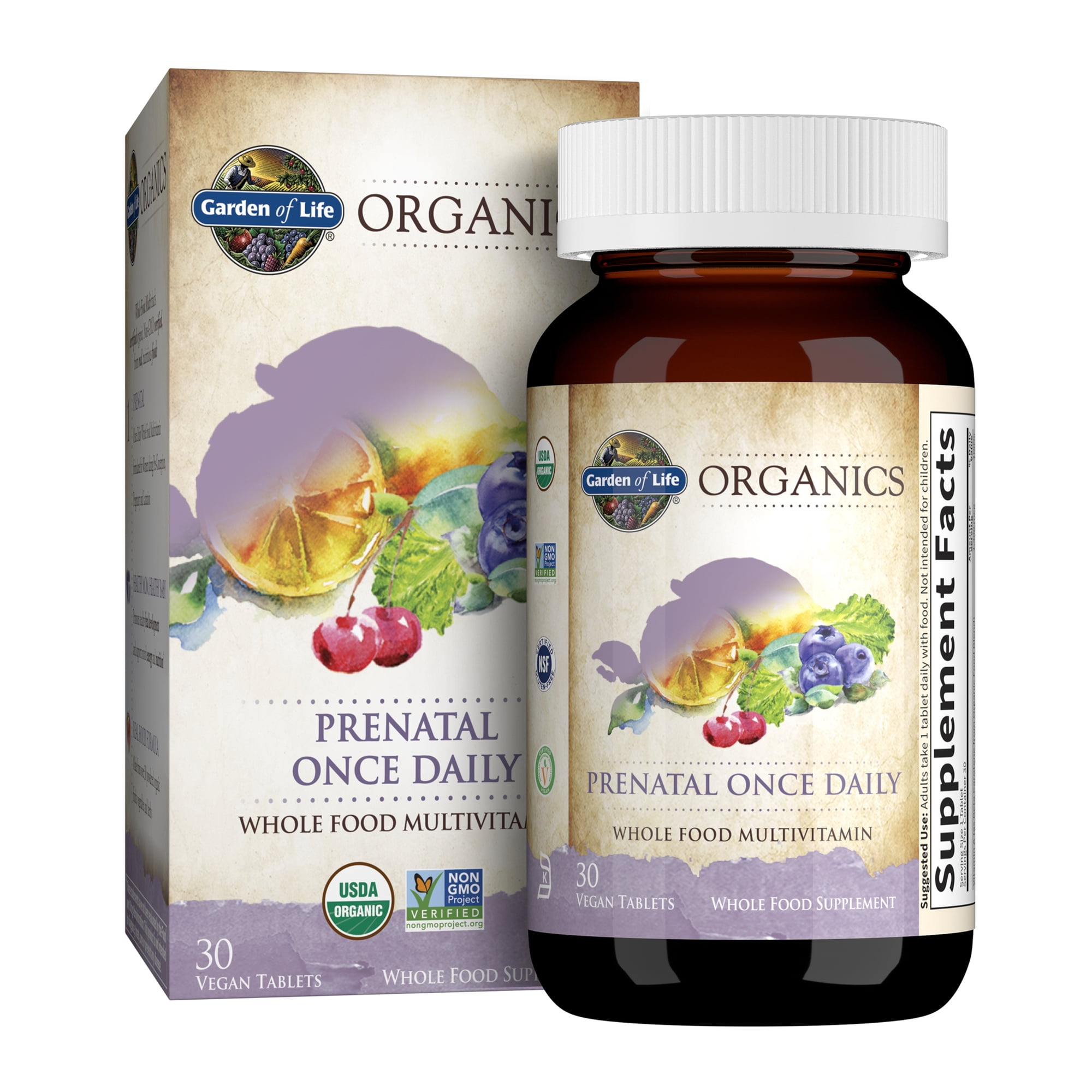 Garden of Life Organics Prenatal Once Daily, 30 Tablets