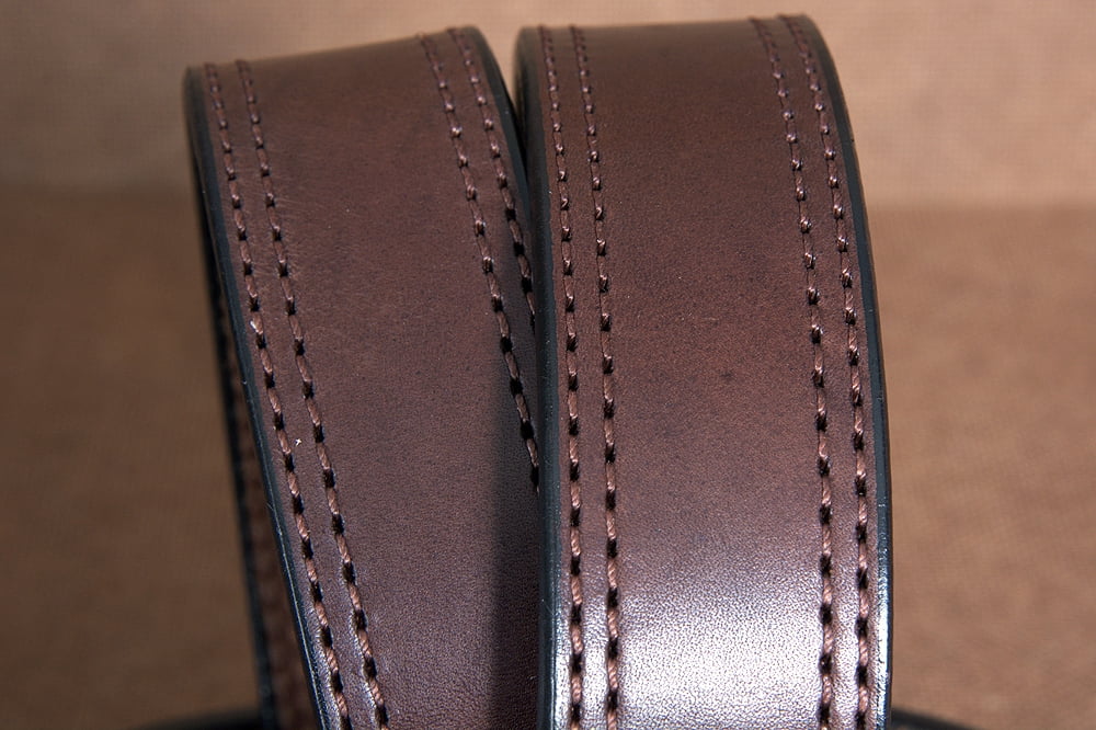 56" Hilason Heavy Duty Made In Usa Gun Holster Leather Work Belt Dark Brown
