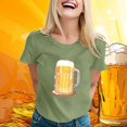 thumbnail image 2 of TSADFHJI Hauts à Col Roulé pour Femmes 3 Pack T-Shirt Imprimé Oktoberfest pour Femmes TG Vert, 2 of 4