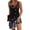 Black Butterfly, variant on Women's Tank Nightgown V Neck Sleepshirts Soft Sleeveless Chemise Nightdress
