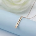 thumbnail image 5 of 6mm Roman Numerals Cz Pendant Men Women Titanium Steel Rose Gold/Silver Necklace, 5 of 7