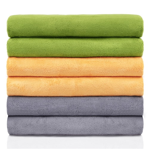 Tudomro 6 Pack 32 x 71 Inch Microfiber Bath Towels Bath Sheets Oversized  Extra Large Absorbent Quick Fast Drying Bathroom Towel for Body Hair Gym