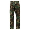 thumbnail image 2 of Rothco Rip-Stop BDU Pants, Woodland Camo, XS (23"-27" Waist), 2 of 3