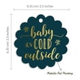 thumbnail image 6 of Inkdotpot Real Gold Foil Baby It's Cold Outside Baby Shower Tags Favor Hang Paper Tags 100 Pieces, 6 of 7
