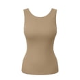 thumbnail image 7 of MYAOYINo Boundaries Womens Solid Sleeveless Tank Top Slim Fit Crew Neck Casual Wear, 7 of 7