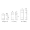thumbnail image 3 of WAC Lighting Latitude 20" 1-Light Aluminum Indoor & Outdoor Wall Light in Bronze, 3 of 3