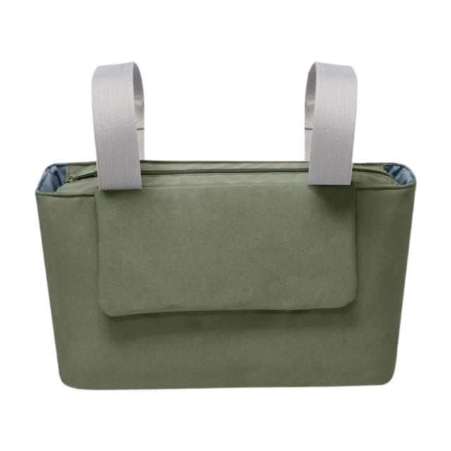 Bolso de bolsas de bolsas de carriola organizadora de cochecitos, bolsita de pañales portátiles, universal, cochecito, bolsa de cochecito para bebés Verde