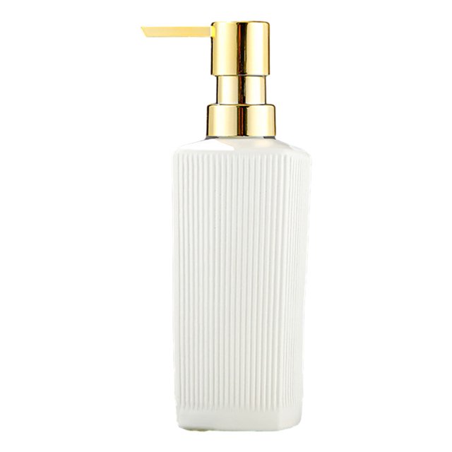 LCXmlly Multipurpose Dispenser Portable Press Leak Proof Glass Refillable Dispenser 350ML Reusable Multifunctional Lotion Shampoo Mouthwash