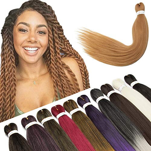 Pre Stretched Braiding Hair Box Braids Crochet Hair Senegalese Twist