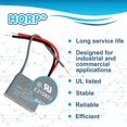 thumbnail image 3 of HQRP Capacitor fits Hampton Bay Ceiling Fan CBB61 4.7uf+1uf 4-Wire, 3 of 4